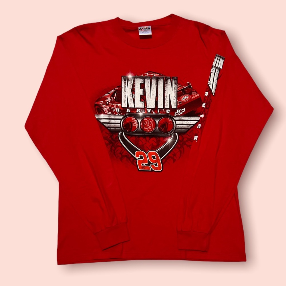 Vintage NASCAR Long Sleeve Shirt Front And Back Print Chase Authentic Tag Lg.